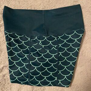 CVG "Teal Siren" Athletic Shorts (XS)